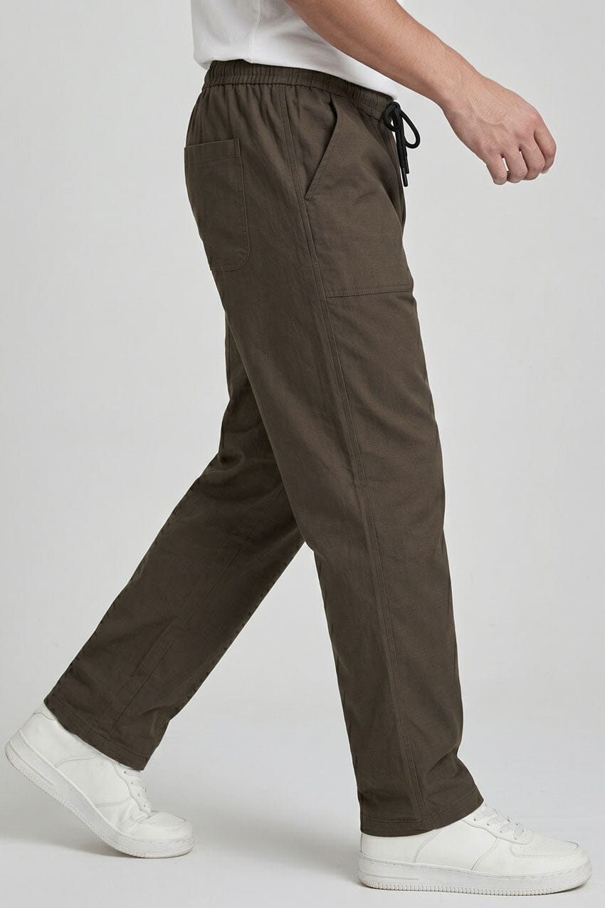 Jay Cee Men's Loose Fit Cotton Trousers