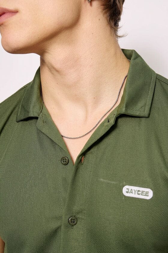 Jay Cee Men's Lightweight Mesh Casual Shirt