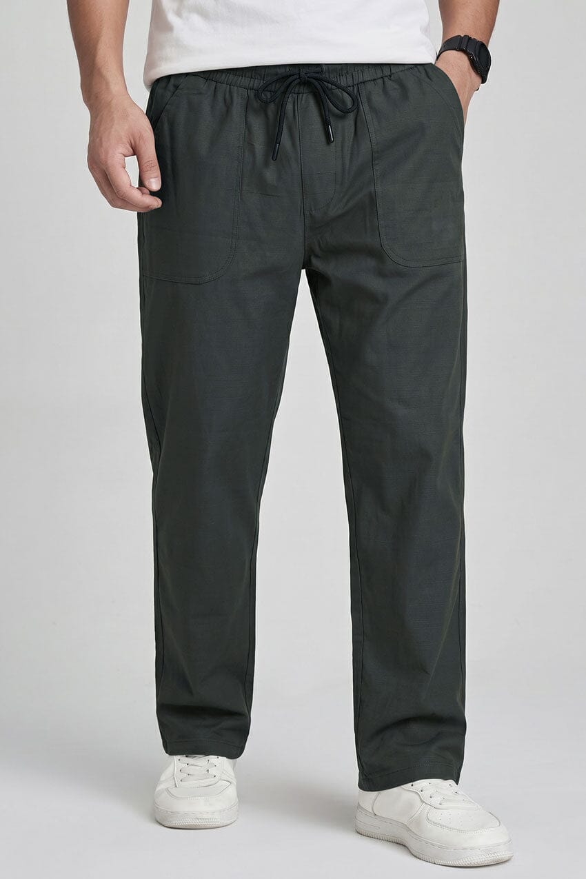 Jay Cee Men's Loose Fit Cotton Trousers