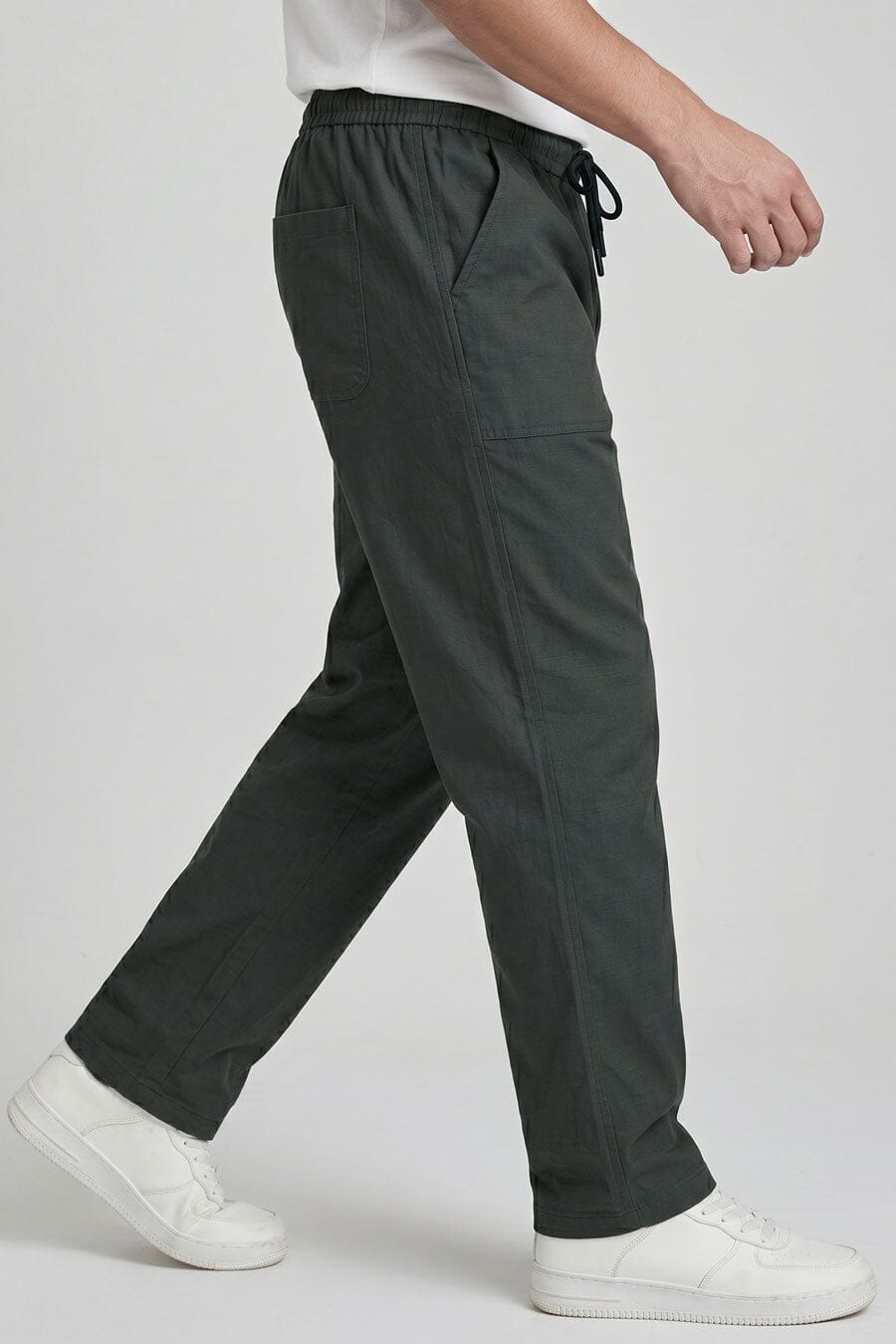 Jay Cee Men's Loose Fit Cotton Trousers
