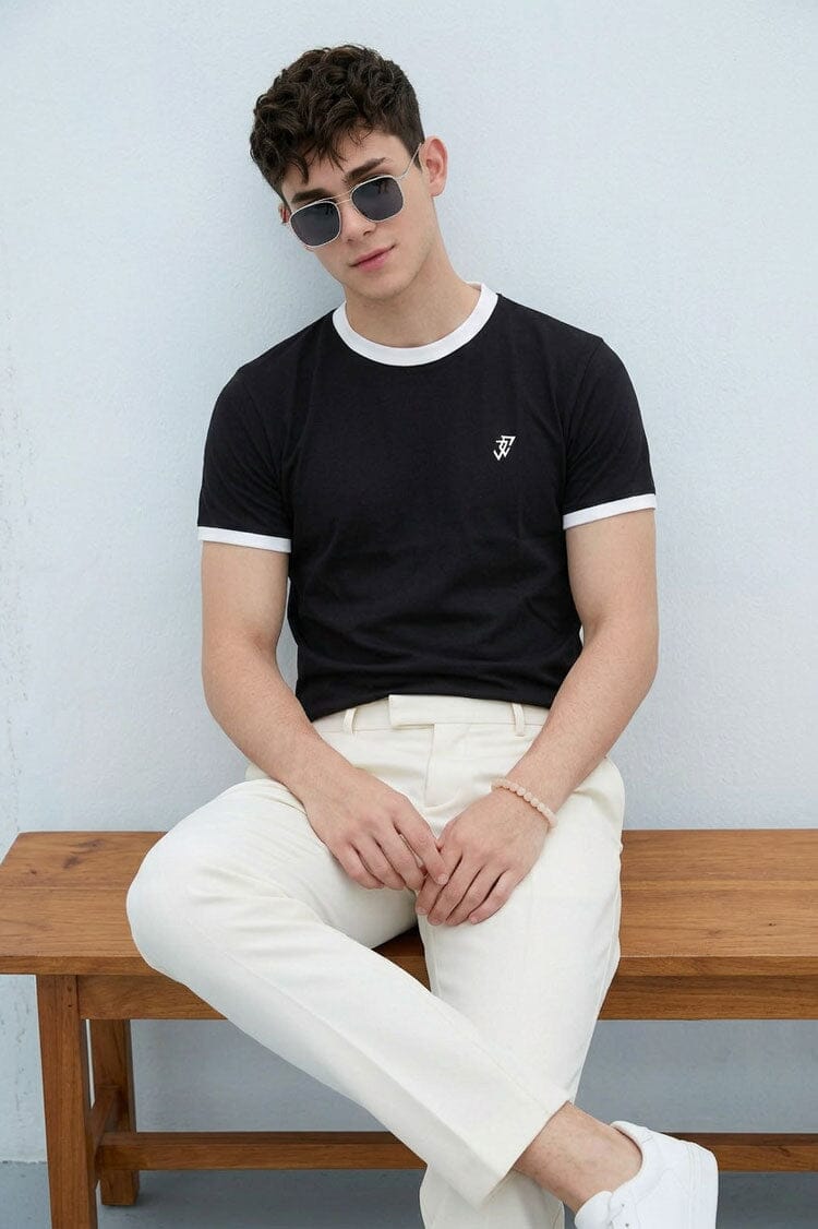 Jay Cee Men's Ringer Tee Shirt